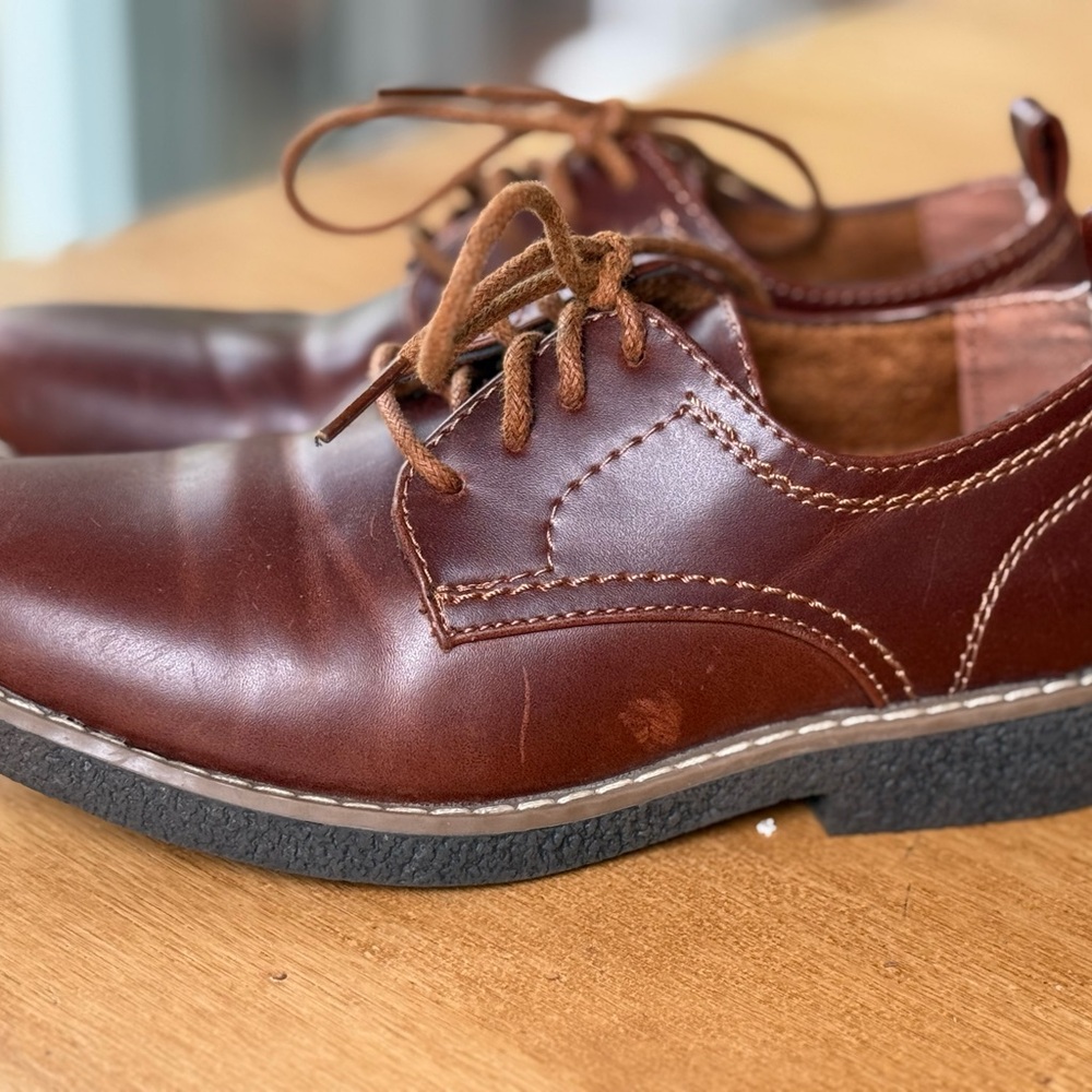 Deer Stags Brown Kids Dress Shoes